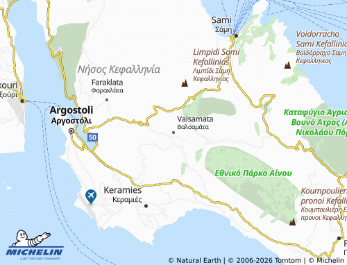 Mapa MICHELIN Valsamata - ViaMichelin