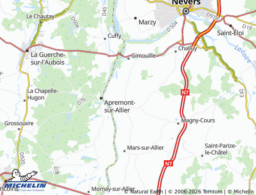 Carte MICHELIN Saincaize-Meauce - ViaMichelin