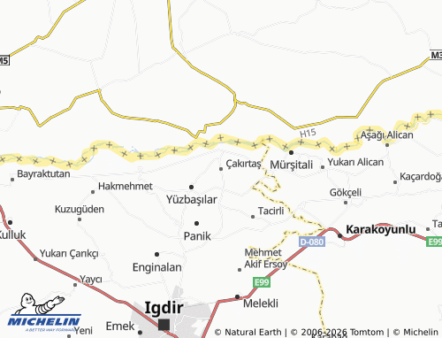 MICHELIN Çakırtaş map - ViaMichelin