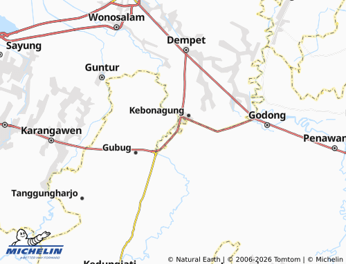 Carte MICHELIN Pilangwetan - ViaMichelin
