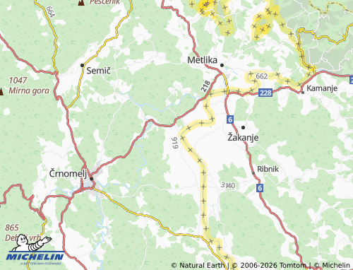 Carte MICHELIN Škrilje - ViaMichelin