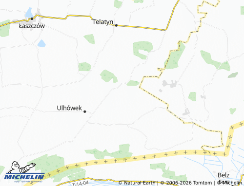 MICHELIN Rzeplin map - ViaMichelin
