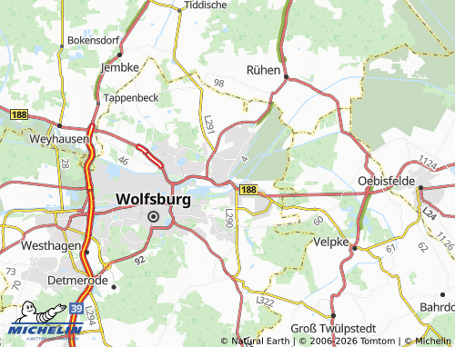 MICHELIN Vorsfelde map - ViaMichelin
