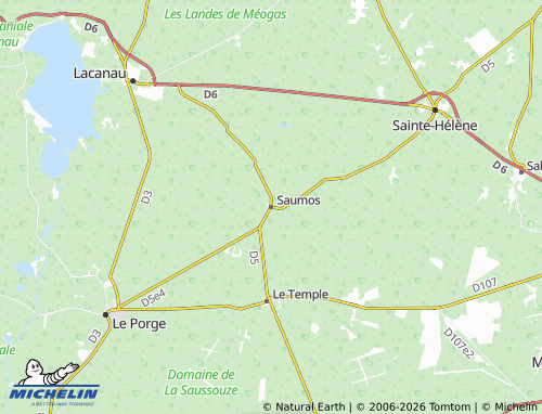MICHELIN Saumos map - ViaMichelin