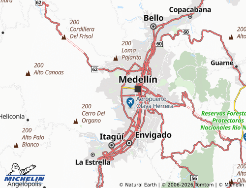 Carte MICHELIN las Acacias - ViaMichelin
