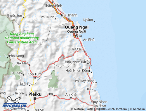 Mappa MICHELIN Ba Tơ - ViaMichelin
