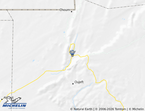 MICHELIN Adrar map - ViaMichelin