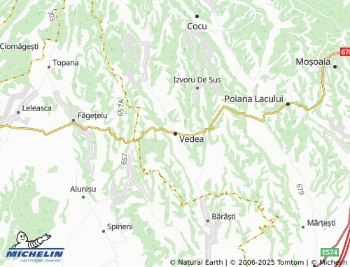 MICHELIN Vedea map - ViaMichelin
