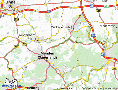 MICHELIN Brockhausen map - ViaMichelin