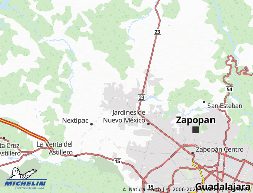 Mappa MICHELIN Villas de Tesistán - ViaMichelin