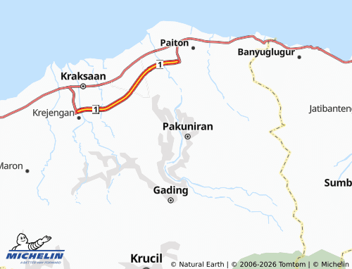 Carte MICHELIN Alas Nyiur - ViaMichelin