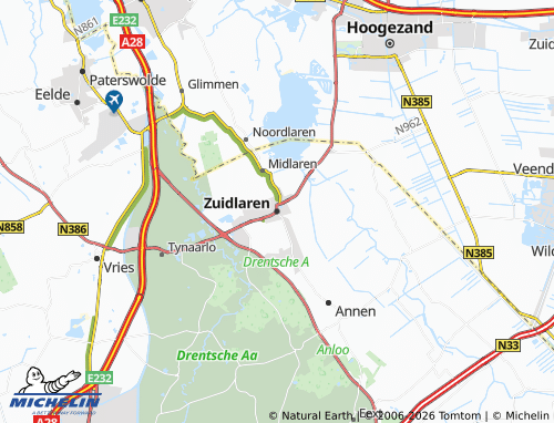 Carte MICHELIN Zuidlaren - ViaMichelin