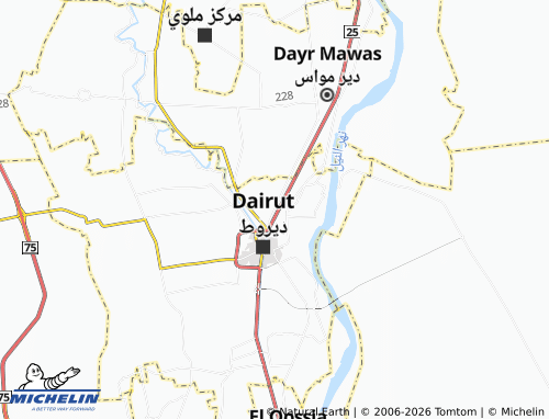 Carte MICHELIN Dayrout al-Shareef - ViaMichelin