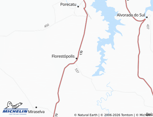 Carte MICHELIN Florestópolis - ViaMichelin