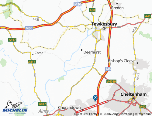 Carte MICHELIN Apperley - ViaMichelin
