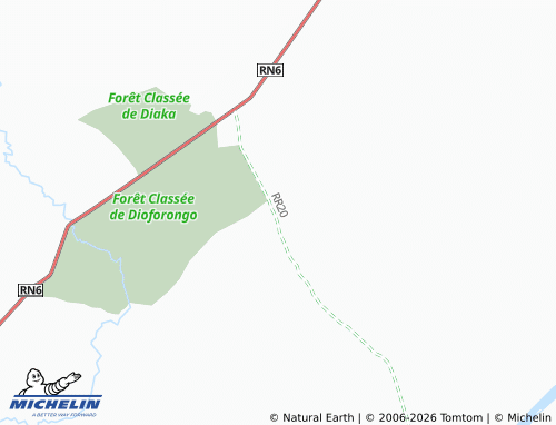 MICHELIN Dioforongo map - ViaMichelin