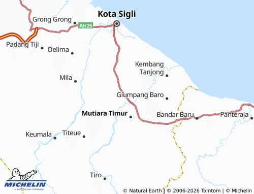 MICHELIN Baroh Barat Yaman map - ViaMichelin