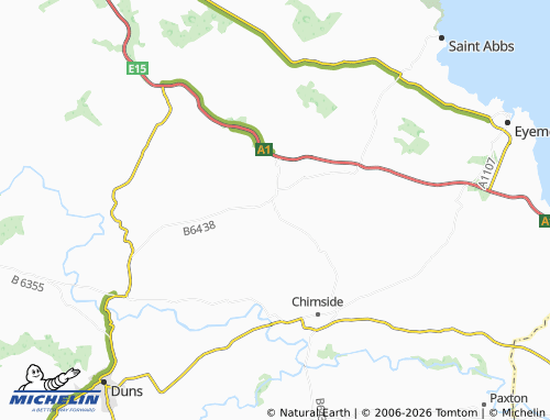 Carte MICHELIN Auchencrow - ViaMichelin