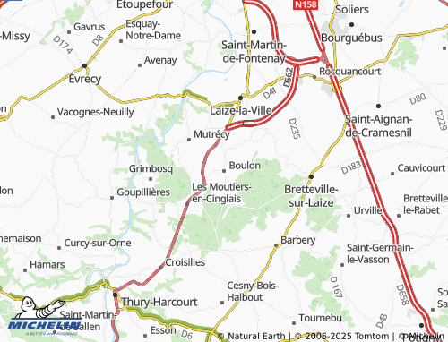 MICHELIN Boulon map - ViaMichelin