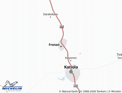 MICHELIN-Landkarte Fronan - ViaMichelin