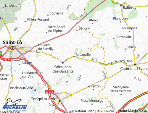 Mapa MICHELIN Rouxeville - ViaMichelin