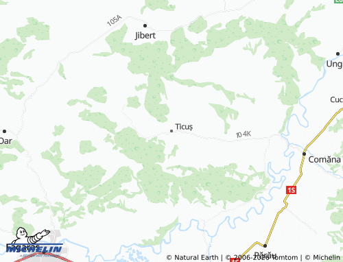 Mapa MICHELIN Ticuș - ViaMichelin