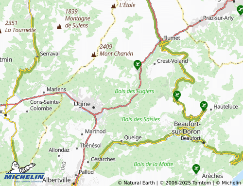 MICHELIN Hauteville map - ViaMichelin