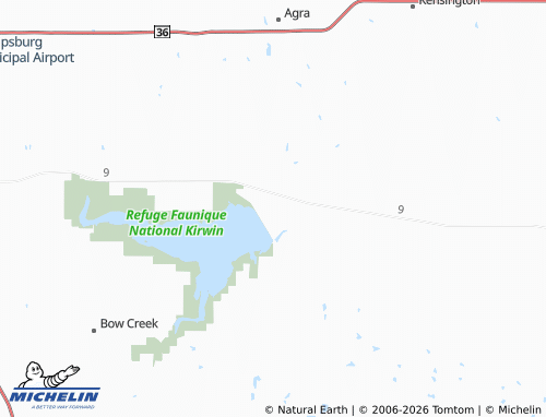 Mapa MICHELIN Kirwin - ViaMichelin
