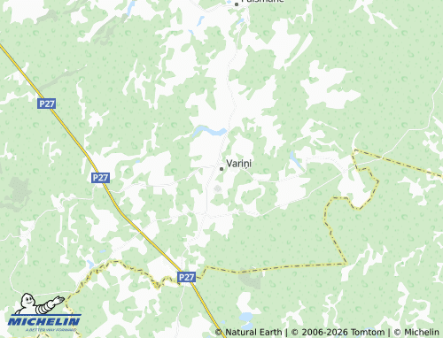 Mapa MICHELIN Variņi - ViaMichelin