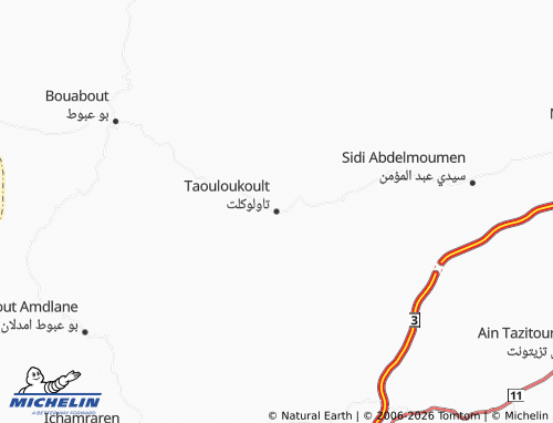 Mappa MICHELIN Tawloukilt - ViaMichelin