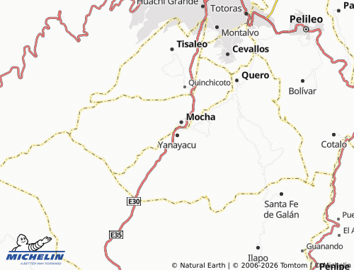Mappa MICHELIN Yanayacu - ViaMichelin