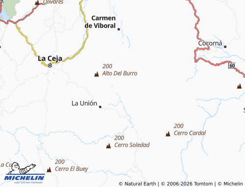 Carte MICHELIN las Acacias - ViaMichelin