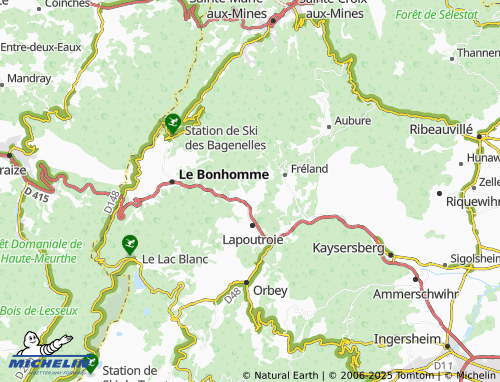 Mappa MICHELIN Ribeaugoutte - ViaMichelin