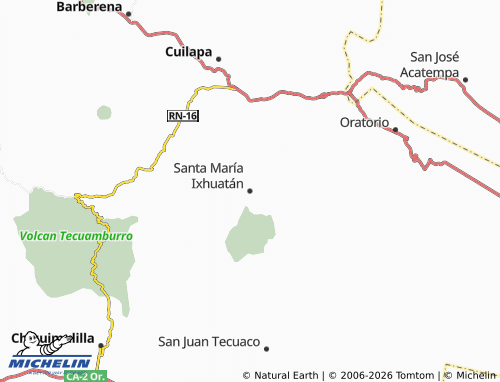 Mappa MICHELIN Santa María Ixhuatán - ViaMichelin