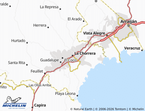 Mappa MICHELIN La Chorrera - ViaMichelin