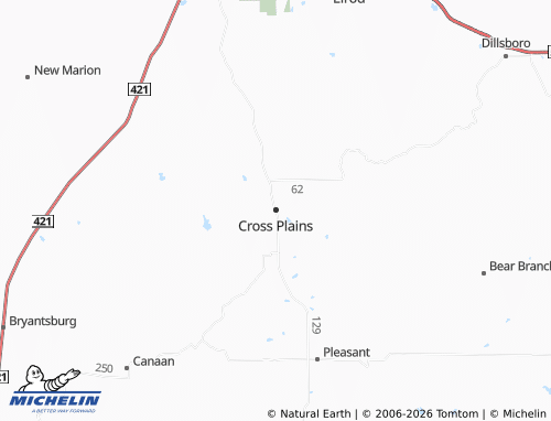 Mapa MICHELIN Cross Plains - ViaMichelin