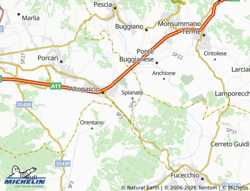 Mappa MICHELIN Fabbri - ViaMichelin