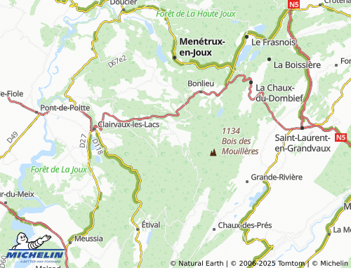 Carte MICHELIN Saint-Maurice-Crillat - ViaMichelin