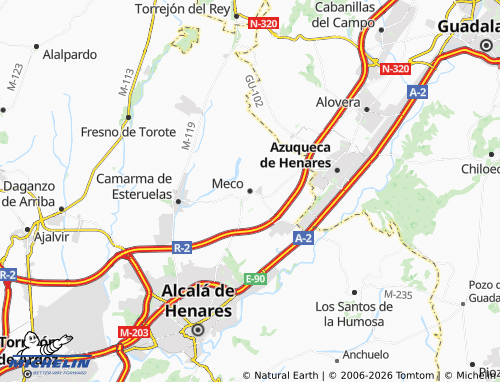 Mapa MICHELIN Meco - ViaMichelin