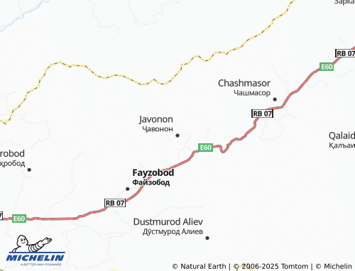 MICHELIN Javonon map - ViaMichelin