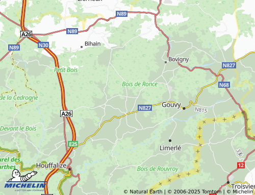 MICHELIN Baclain map - ViaMichelin