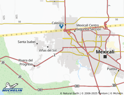 Mapa MICHELIN Puesta del Sol - ViaMichelin