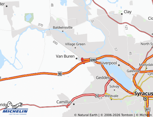 Mapa MICHELIN Van Buren - ViaMichelin