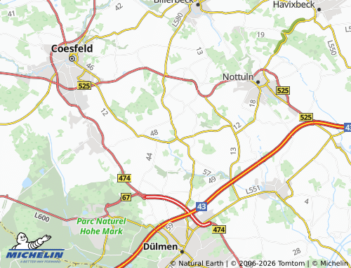 MICHELIN Rorup map - ViaMichelin
