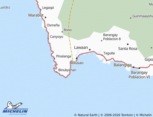 MICHELIN Bolusao map - ViaMichelin