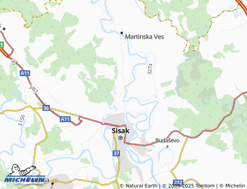 MICHELIN tišina Kaptolska map - ViaMichelin