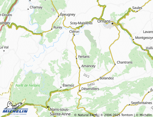 MICHELIN-Landkarte Fertans - ViaMichelin