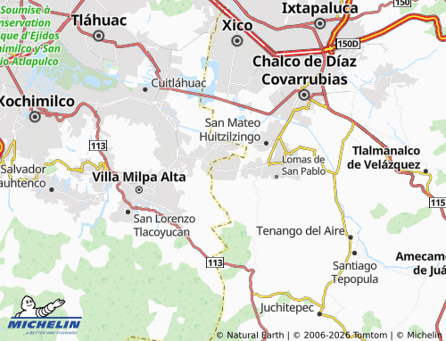 MICHELIN-Landkarte San Juan Tezompa - ViaMichelin