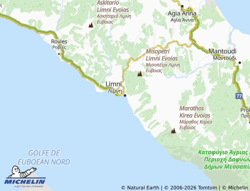 MICHELIN Limni map - ViaMichelin