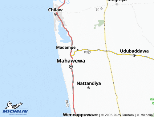 MICHELIN Nelumpokuna map - ViaMichelin